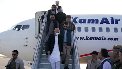 Afghan President Ashraf Ghani arrives in Mazar-i-Sharif to assess the security situation in the northern provinces. Reuters
