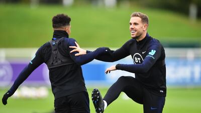Jordan Henderson, right, and Jadon Sanchez. Getty