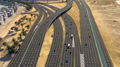 A rendering of the project, which will connect vital routes in Dubai. Photo: RTA