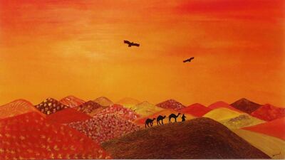 Colours of the Desert by the Healing Artist Wilma Burton. Courtesy Wilma Burton