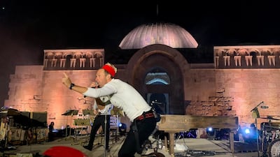 The band performed in Amman, in one of the two only concerts planned for the new album.