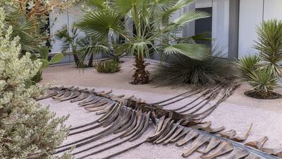 From arish architecture to sculptures made from palm fronds and sheet metal, the show centres on life in Al-Ahsa. Photo: Jameel Arts Centre