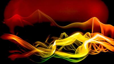 Philip Van Avermaet presents images of coloured smoke in Imagination. Courtesy Philip Van Avermaet and Swiss Art Gate UAE