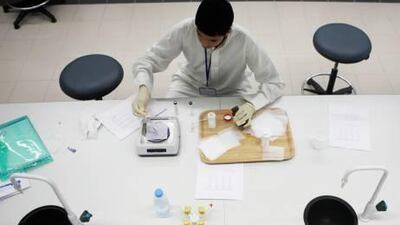 Students learn the basics of nanotechnology at a summer program by IAT at Khalifa University.