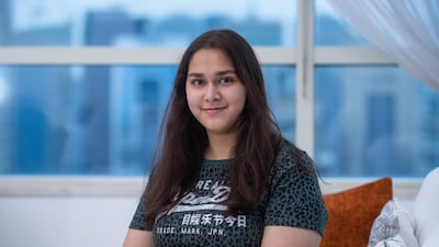 Akshara Thakur, 18, has scored a perfect 45 in the International Baccalaureate diploma results. Photo: Ruel Pableo / The National