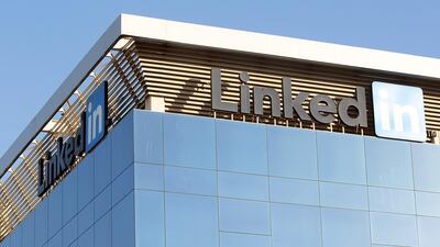 Linkedin at Dubai Internet City. Jeff Weiner will remain chief executive of LinkedIn, reporting to Microsoft CEO Satya Nadella. Jeffrey E Biteng / The National