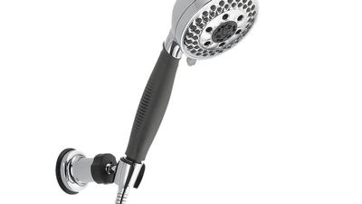 Delta Faucet's H2Okinetic Technology uses 40 per cent less water than the usual showerheads, making it well suited to the Mena region. Courtesy Delta Faucet
