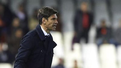 VALENCIA, SPAIN - DECEMBER 01: Head coach Mauricio Pellegrino of Valencia reacts during the La Liga match between Valencia and Real Sociedad at at Estadio Mestalla on December 1, 2012 in Valencia, Spain. (Photo by Manuel Queimadelos Alonso/Getty Images)