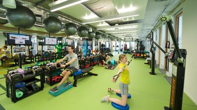 A fully functioning gym equipped with all the latest equipment, complete with motivational messages from Arnold Schwarzenegger. Courtesy Google