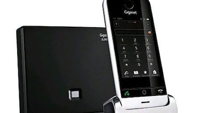 Gigaset will launch a touchscreen home phone in the UAE this month. Courtesy Gigaset Communications