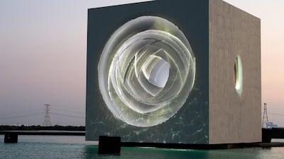 Art installation ‘The Seed’, designed by Es Devlin, is on view at Jubail Mangrove Park, Abu Dhabi.