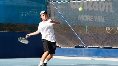 Karim Najia, whose favourite player is Roger Federer, loves to play football, handball and badminton. But he is so devoted to tennis that the sport consumes most of his time and energy all week.
