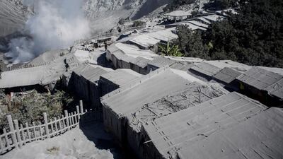 Stalls are closed following a volcanic eruption at Mount Tangkuban Parahu in the north of Bandung, West Java province, Indonesia. Reuters