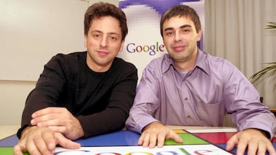 Sergey Brin and Larry Page have seen their wealth soar this year after the rally in Alphabet's shares following a US Supreme Court verdict in the tech giant's favour. Photo: Getty Images