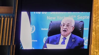 Palestinian President Mahmoud Abbas says parties not committed to the two-state solution will be banned from running in the elections. AP