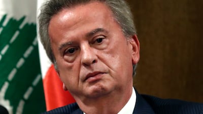 Riad Salameh has come under intense scrutiny since the Lebanese economy collapsed in 2019. AP