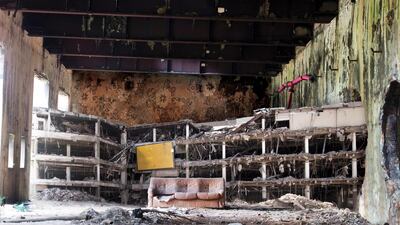 Wallpaper (2015) by Tammam Azzam, for The Road, at Ayyam Gallery, Dubai. Courtesy Tammam Azzam and Ayyam Gallery, Dubai)