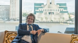 Charlie Mullins' penthouse in Westminster offers views across the River Thames towards the MI6 building. Photo: Harris Le Beau