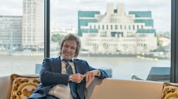 Charlie Mullins' penthouse in Westminster offers views across the River Thames towards the MI6 building. Photo: Harris Le Beau