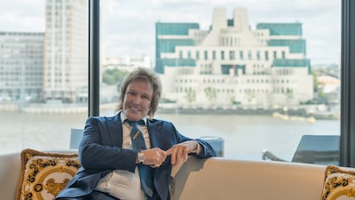 Charlie Mullins' penthouse in Westminster offers views across the River Thames towards the MI6 building. Photo: Harris Le Beau