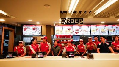 The London branch opened its doors on October 20, with the first 100 customers recieving free Chickenjoy meals Reuters