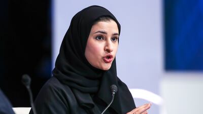 Sarah Al Amiri told The National how the space fund was helping the UAE to deliver on projects. Victor Besa / The National