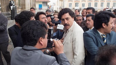Javier Bardem in ‘Loving Pablo’, which covers 12 years of the drug lord’s life. Courtesy Raul Soto