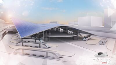 Mobius, a team of 20 staff from French transport contractor Systra, was named the winner. Courtesy Dubai Future Foundation