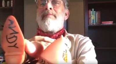 The personalisation was in the style of the 'Andy' label famously included in the 'Toy Stories' series of movies. YouTube / Miceal O'Hurley