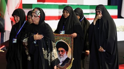Mourners attend the event at the prayer hall in the capital. Reuters