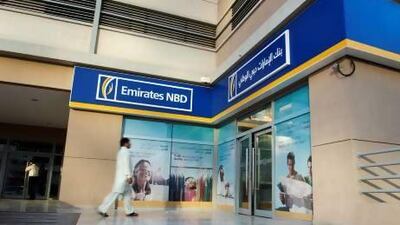 Emirates NBD reported net profits of Dh836.7 million, 30.5 per cent higher than last year. Sarah Dea / The National