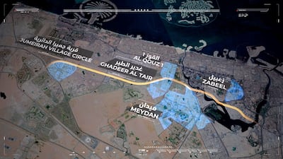 The Roads and Transport Authority (RTA) in Dubai released this image as the work on the Al Khail Road was announced. WAM