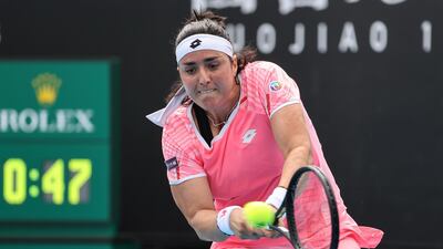 Tunisia's Ons Jabeur beat Andrea Petkovic of Germany in three sets. AFP