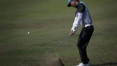 Myanmar professional golfer Aung Win. Ye Aung Thu / AFP