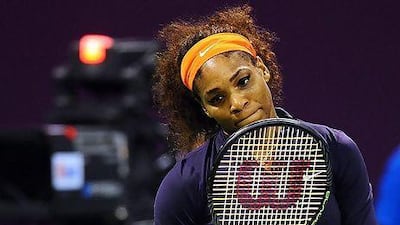 Serena Williams lost in the Qatar Open final last week. EPA