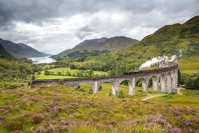 Take your own Hogwarts Express journey with a ride on the Jacobite steam over the Glenfinnan Viaduct. Photo: VisitScotland