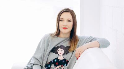 Natasha Hatherall-Shawe says she could not resist the temptation to work on her wedding day last year in the Seychelles. Courtesy Natasha Hatherall