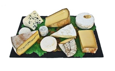The large cheese board from Chez Charles.