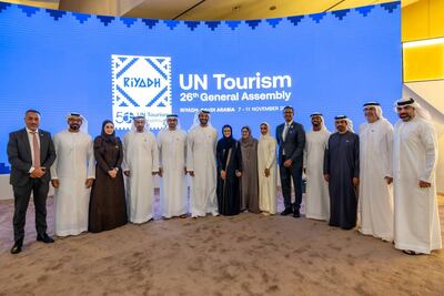 Shaikha Al Nowais is part of the UAE delegation taking part in UN Tourism's 26th General Assembly in Riyadh. Photo: Wam