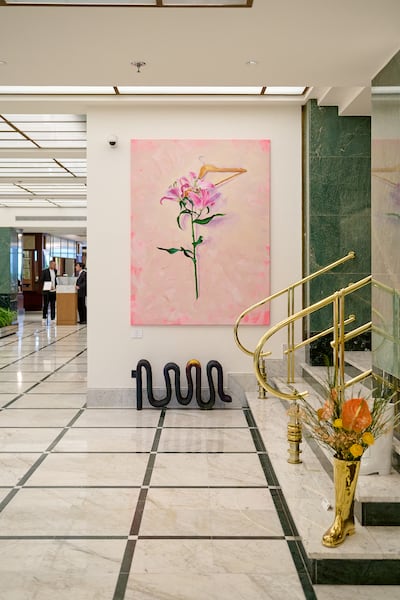 Art in the Almanac X Alcron Prague hotel lobby. Photo: Almanac X Alcron Prague