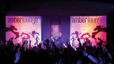 Taio Cruz entertains the crowd at Amber Lounge. Courtesy Amber Lounge