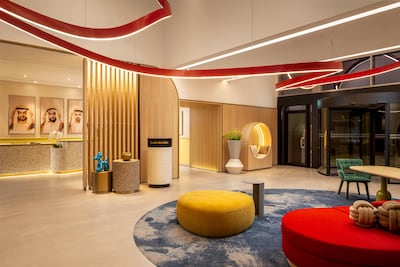 Lobby at Bloom Arjaan by Rotana. Photo: Bloom Holding