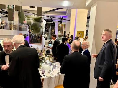 The Middle East Association gala dinner at the National Army Museum in London. Damien McElroy / The National