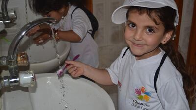 Oasis Water and Dubai Cares are helping to provide clean drinking water to children in developing countries. Courtesy Dubai Cares