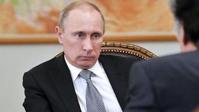 Russia’s Vladimir Putin. Ankara believes that Mr Putin holds the key to ending the Syria war.