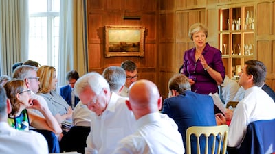 Ms May holds a crunch Brexit summit at Chequers in July 2018