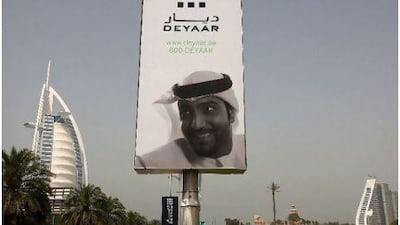 Investors in Deyaar had reason to smile yesterday when its shares surged by 6.8 per cent. Pawan Singh / The National