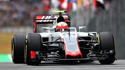 Esteban Gutierrez in action during the Brazilian Grand Prix at Interlagos. Mark Thompson / Getty Images