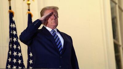 Mr Trump only returned to the White House yesterday but he has already made his mark. AFP