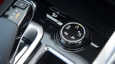 The 5008's traction control button.